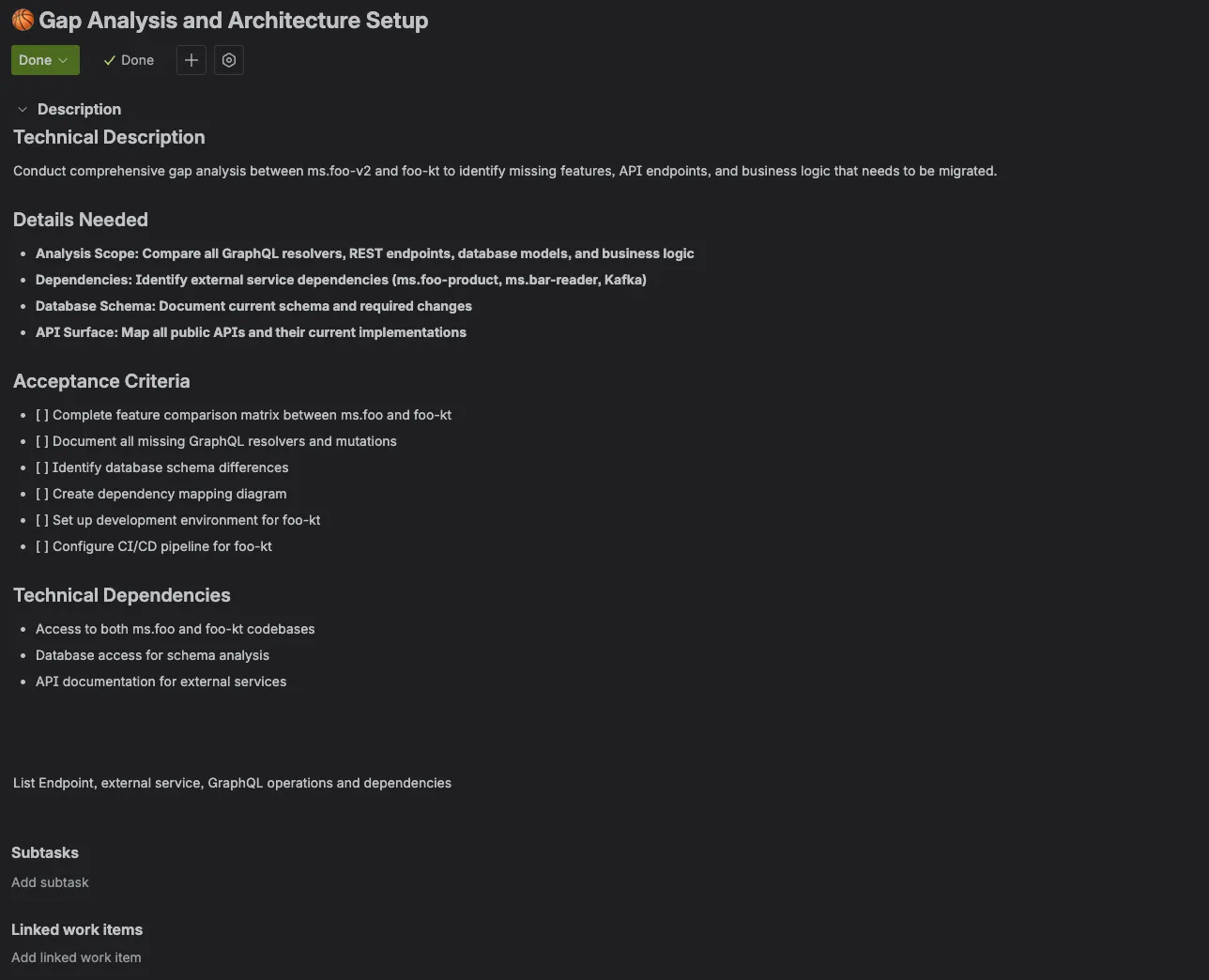 Ticket de Jira creado con descripción genérica