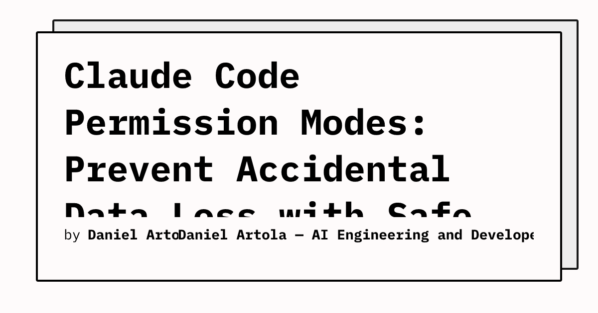 [EN] The 6 permission modes of Claude Code: the difference between a ...